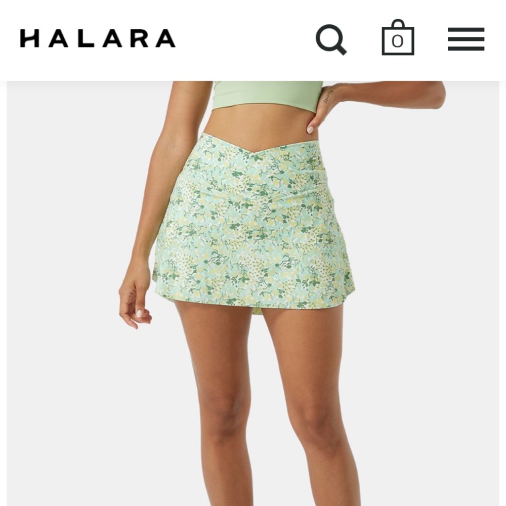 Halara Everyday Crossover Skirt in “weekend at the lake”